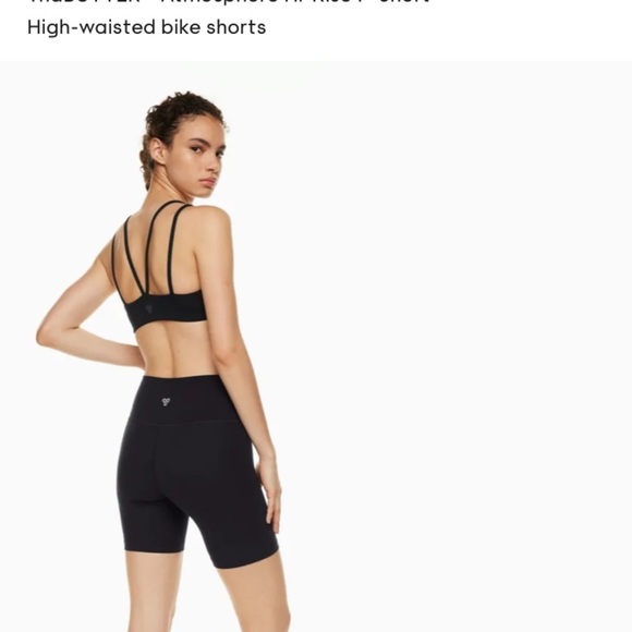 TNA Black High-Waisted Biker Shorts - Picture 2 of 9